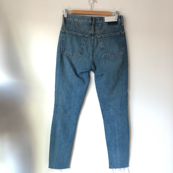 Re/Done High Rise Ankle Crop Stretch - Picture 4 of 8
